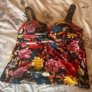 Floral Bathing Suit Top
